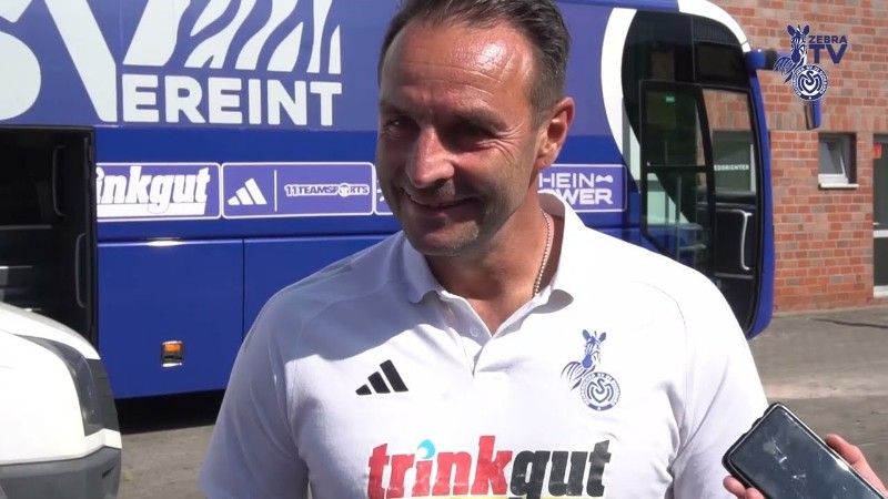 "Wie ein Meister präsentiert" | Mixedzone mit Dietmar Hirsch | #SFLMSV | ZebraTV | 17.05.2025, Video Screenshot, tags: duisburg - youtube